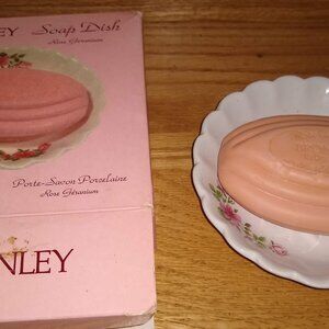 Bronnley soap Porcelain dish Rose Geranium Bar